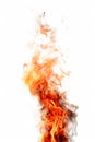 fire flames isolated on a white or background, generative AI Royalty Free Stock Photo