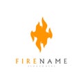 Fire flames, fire Logo design inspiration vector icons Royalty Free Stock Photo