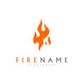 Fire flames, fire Logo design inspiration vector icons Royalty Free Stock Photo