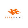 Fire flames, fire Logo design inspiration vector icons Royalty Free Stock Photo