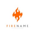 Fire flames, fire Logo design inspiration vector icons Royalty Free Stock Photo