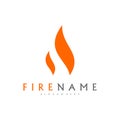 Fire flames, fire Logo design inspiration vector icons Royalty Free Stock Photo
