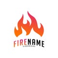 Fire flames Logo Vector. Logo design inspiration vector icons