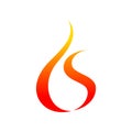Fire Flames Oild Drop Shape Symbol Graphic Royalty Free Stock Photo