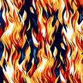 Fire flames seamless pattern background. Fire flames seamless pattern. Fire flames background. Generative AI