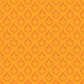 Fire flames seamless pattern background, orange color vector illustration