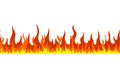 Fire Flames web header / banner. Royalty Free Stock Photo