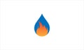 Fire flare heat droplets element image vector icon logo design vector template Royalty Free Stock Photo