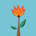 Fire flower Vector Royalty Free Stock Photo