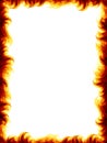 Fire frame Royalty Free Stock Photo