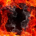 Fire frame Royalty Free Stock Photo