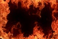 Fire frame Royalty Free Stock Photo