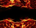 Fire frame background Royalty Free Stock Photo