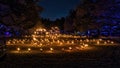 `Fire Garden` in the Lightscape exhibition at the Forth Worth Botanic Garden in Texas.