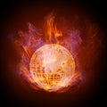 Fire globe Royalty Free Stock Photo