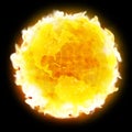 Global warming fire planet Earth Royalty Free Stock Photo