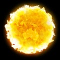 Global warming fire planet Earth Royalty Free Stock Photo