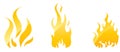 Fire glossy icons Royalty Free Stock Photo