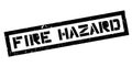 Fire Hazard rubber stamp Royalty Free Stock Photo