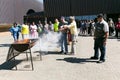 Fire hazard training with powder based extinguisher in Johannesburg, South Africa