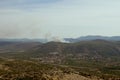 Fire on the hill near Sibenik in Croatia Royalty Free Stock Photo