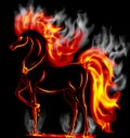 Fire horse Royalty Free Stock Photo