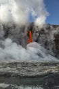 Fire Hose Churning Up the Ocean Royalty Free Stock Photo