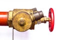 Fire hose couplings Royalty Free Stock Photo