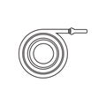 Fire hose icon. Element of fire guardfor mobile concept and web apps icon. Outline, thin line icon for website design and Royalty Free Stock Photo