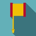 Fire hose icon, flat style Royalty Free Stock Photo