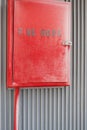 Fire hose, red box Royalty Free Stock Photo