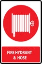 Fire hose reel sign