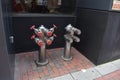 Fire Hose Valves and Standpipes in a Corner of a Modern Building