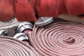 Fire hoses background