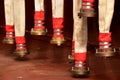 Fire hoses left for drying