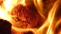 Fire - Hot Burning Coal Lumps in Fireplace Heating Fuel