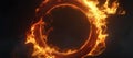 fire hot circle hole background, burn, flame Royalty Free Stock Photo