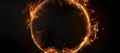 fire hot circle hole background, burn, flame Royalty Free Stock Photo