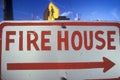Fire House sign Royalty Free Stock Photo