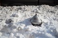Fire Hydrant Covered in Deep Snow Royalty Free Stock Photo