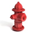 Fire hydrant 3d illustration