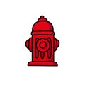 Fire hydrant doodle icon, vector illustration Royalty Free Stock Photo