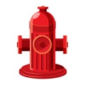 Fire hydrant icon in cartoon style Royalty Free Stock Photo