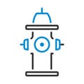 Fire Hydrant Icon Royalty Free Stock Photo