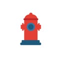 Fire Hydrant icon. Simple flat element from fire safety collection. Creative fire hydrant icon for templates, software and apps