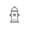 Fire hydrant icon isolated on white background Royalty Free Stock Photo