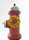 Fire Hydrant Out of Service Royalty Free Stock Photo
