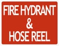 Fire hydrant sign Royalty Free Stock Photo