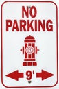 Fire Hydrant Sign Royalty Free Stock Photo
