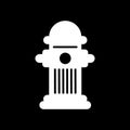 Fire Hydrant solid icon. vector illustration isolated on black. glyph style design, designed for web and app. Eps 10. Royalty Free Stock Photo